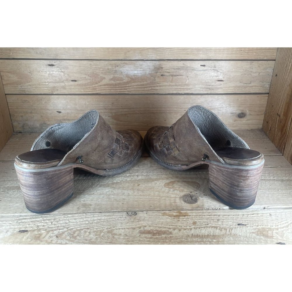 Freebird by Steven Mules Sandals Brown Leather Size 5 FB-USA Womens - Picture 5 of 9
